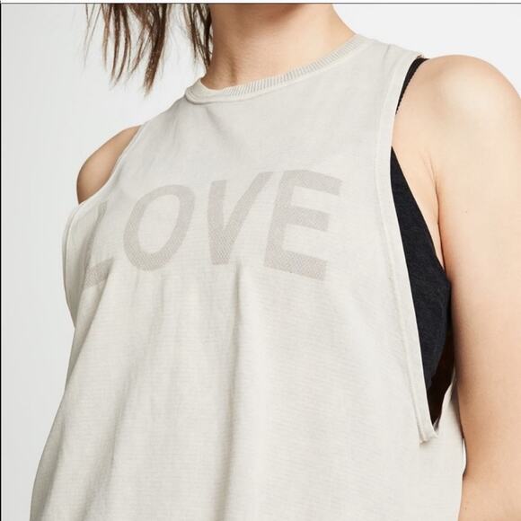 Spiritual Gangster Active Flow Love Tank Tan M/L - Picture 9 of 9